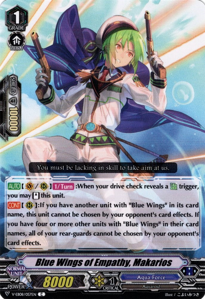 Image of Blue Wing of Empathy, Makarios (V-EB08/057EN) [My Glorious Justice]