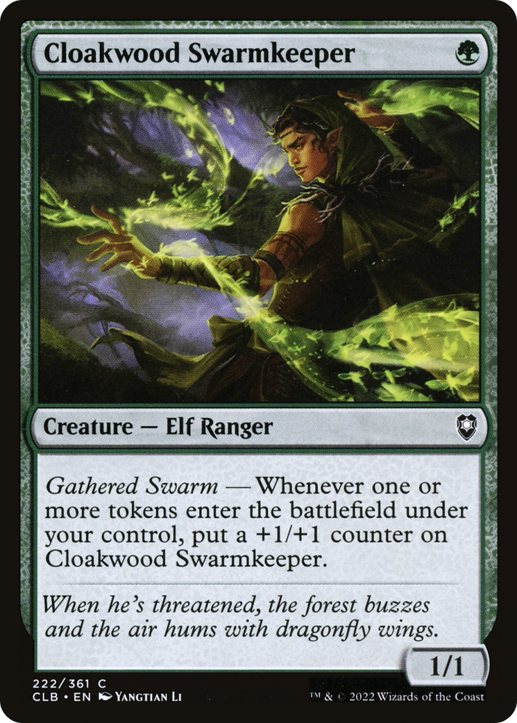 Image of Cloakwood Swarmkeeper [Commander Legends: Battle for Baldur's Gate]
