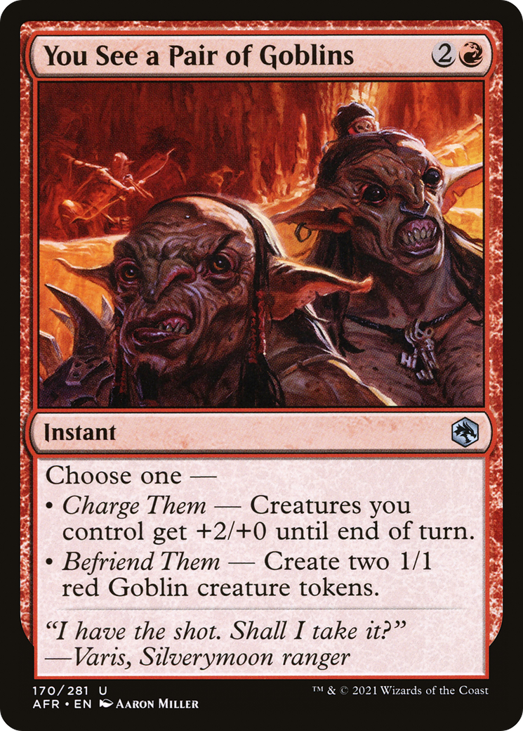 Image of You See a Pair of Goblins [Dungeons & Dragons: Adventures in the Forgotten Realms]