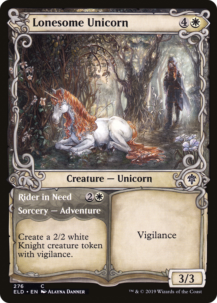 Image of Lonesome Unicorn // Rider in Need (Showcase) [Throne of Eldraine]