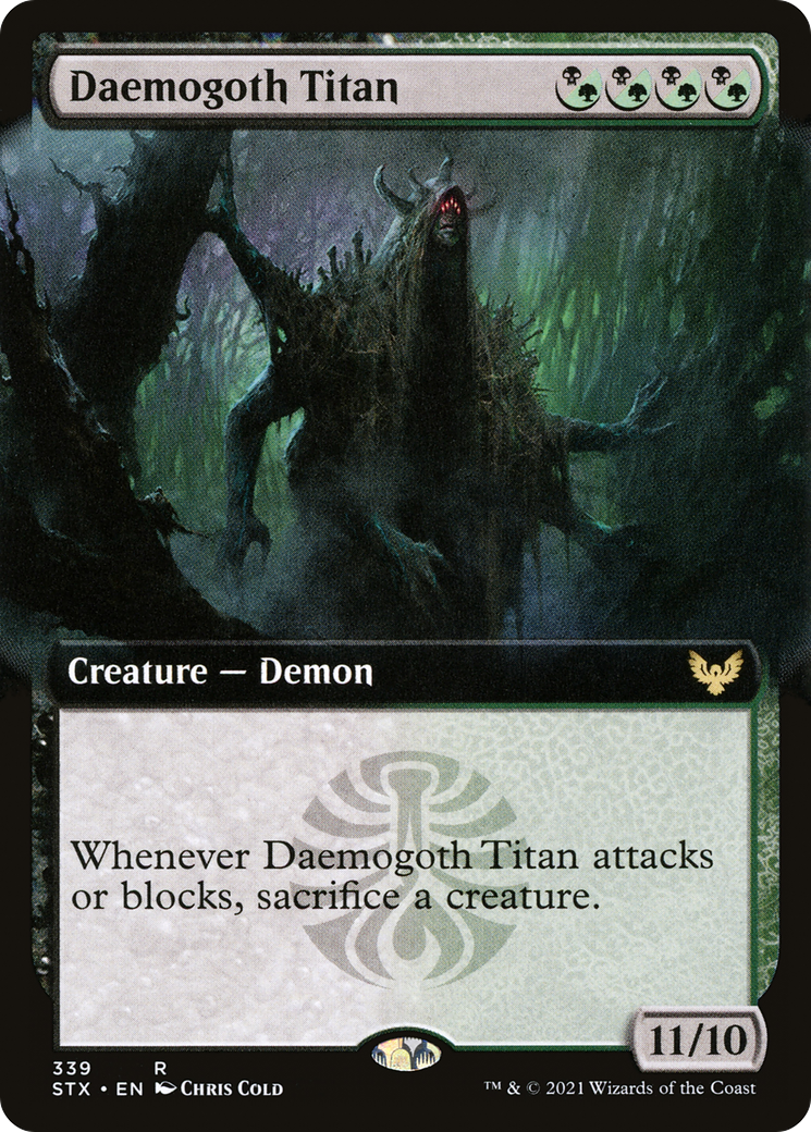Image of Daemogoth Titan (Extended Art) [Strixhaven: School of Mages]