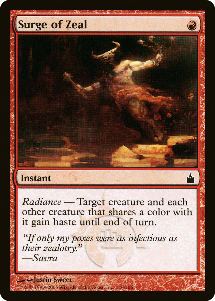 Image of Surge of Zeal [Ravnica: City of Guilds]