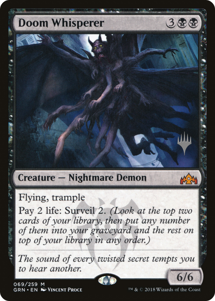 Image of Doom Whisperer (Promo Pack) [Guilds of Ravnica Promos]