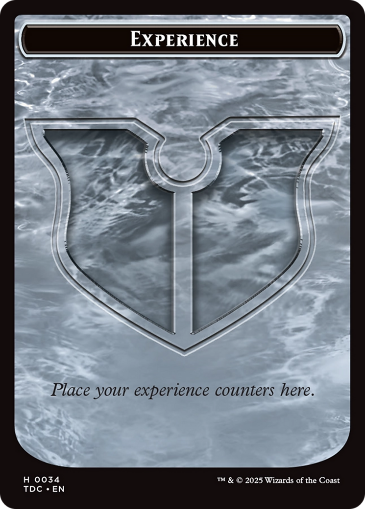 Image of Experience // Treasure Double-Sided Token [Tarkir: Dragonstorm Commander Tokens]