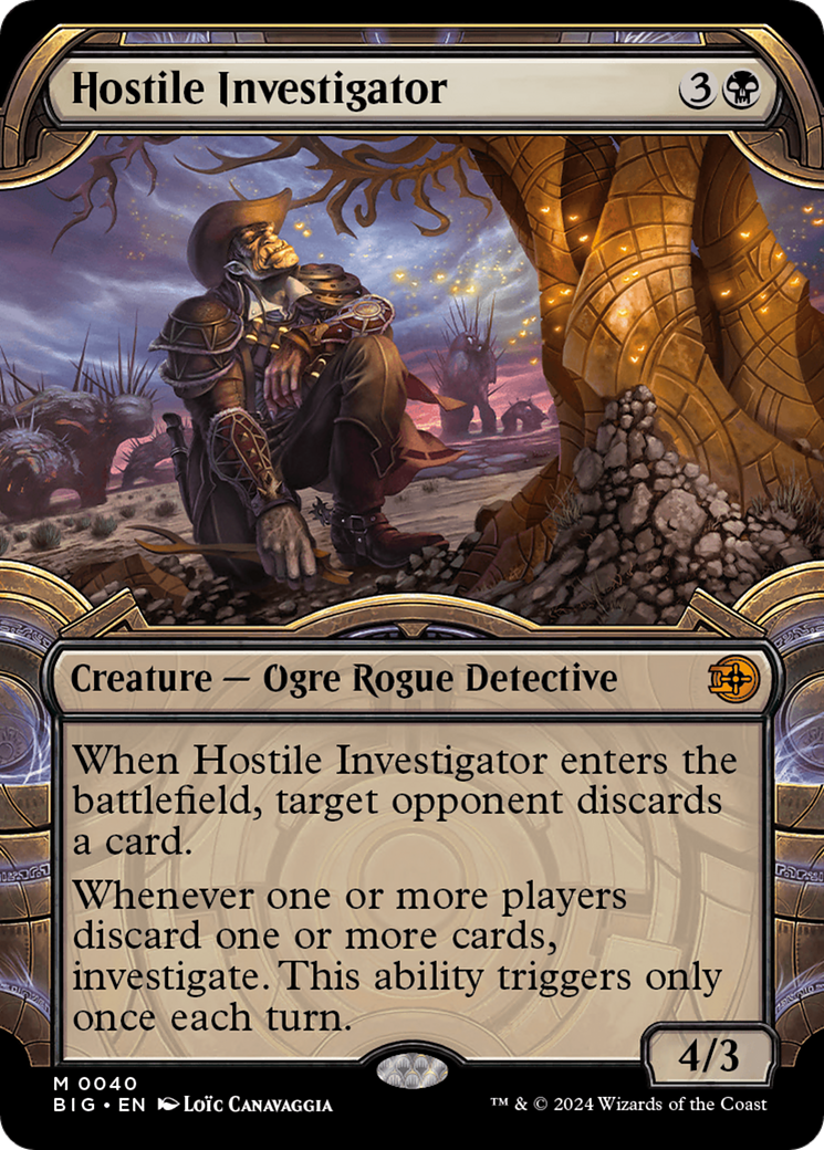 Image of Hostile Investigator (Showcase) [Outlaws of Thunder Junction: The Big Score]