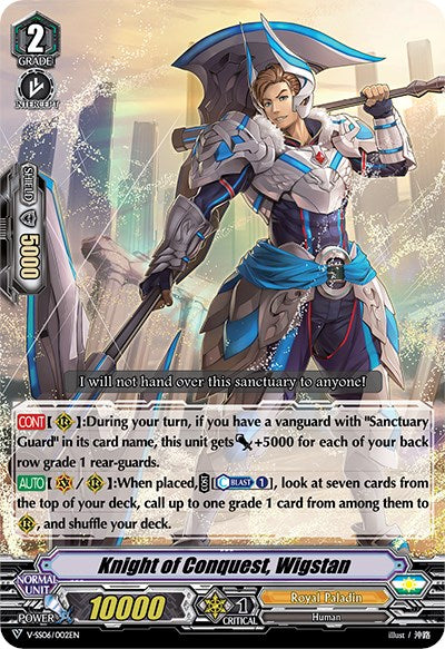 Image of Knight of Conquest, Wigstan (V-SS06/002EN) [Valiant Sanctuary]