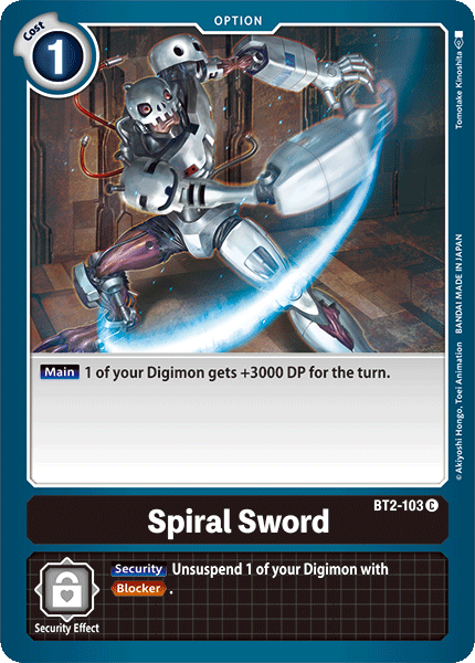 Image of Spiral Sword [BT2-103] [Release Special Booster Ver.1.0]