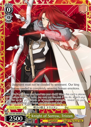 Image of Knight of Sorrow, Tristan (FGO/S87-E005RTR RTR) [Fate/Grand Order THE MOVIE Divine Realm of the Round Table: Camelot]