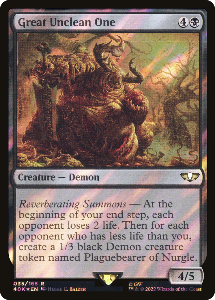Image of Great Unclean One (Surge Foil) [Warhammer 40,000]