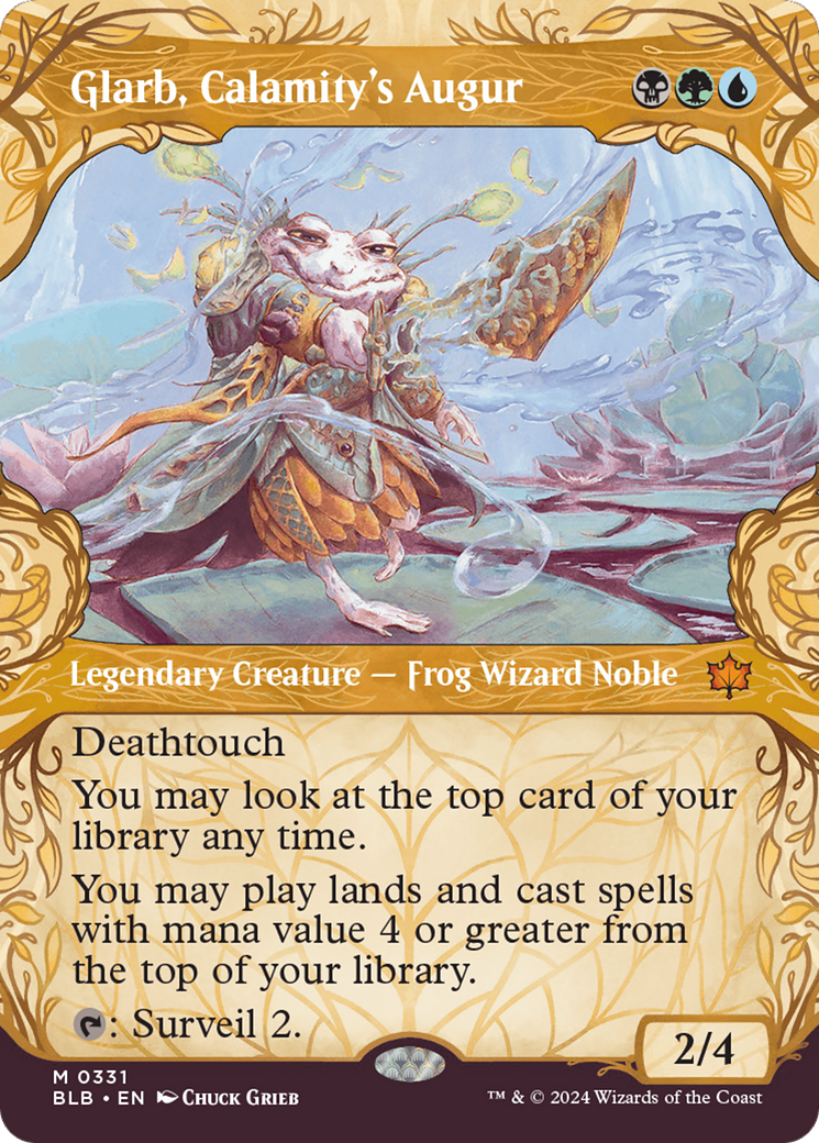 Image of Glarb, Calamity's Augur (Showcase) [Bloomburrow]