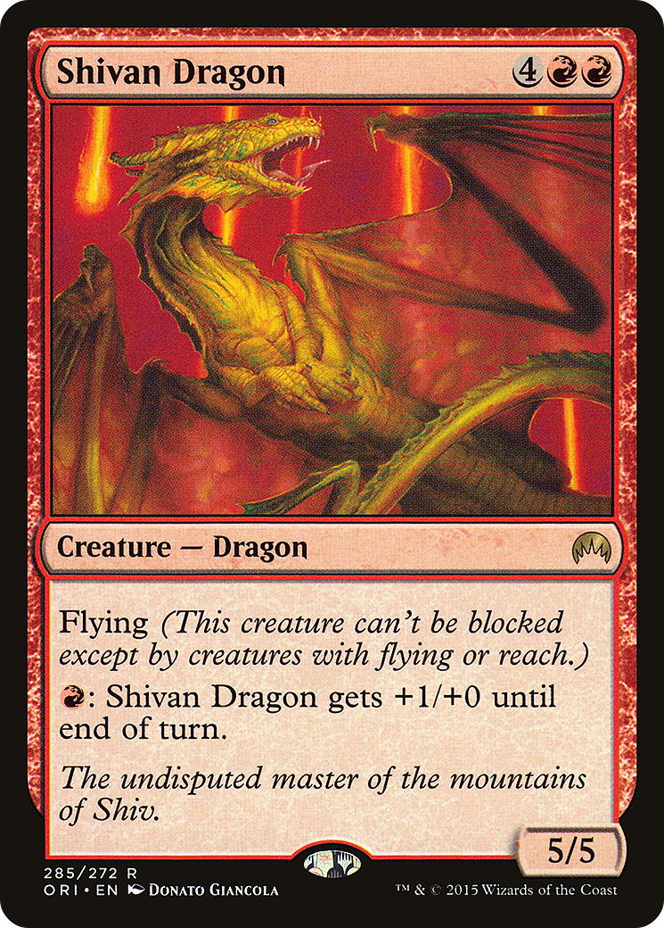 Image of Shivan Dragon (ORI-285) - Magic Origins Foil