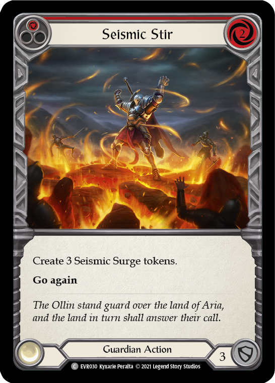 Image of Seismic Stir (Red) [EVR030] (Everfest)  1st Edition Rainbow Foil