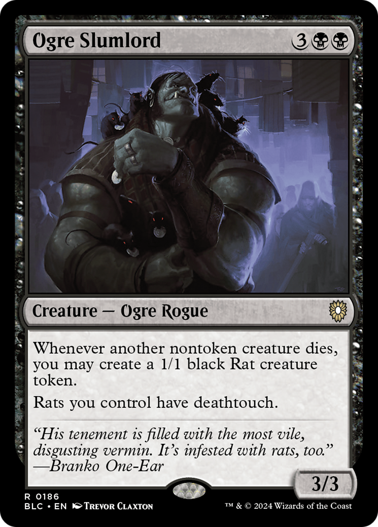 Image of Ogre Slumlord [Bloomburrow Commander]