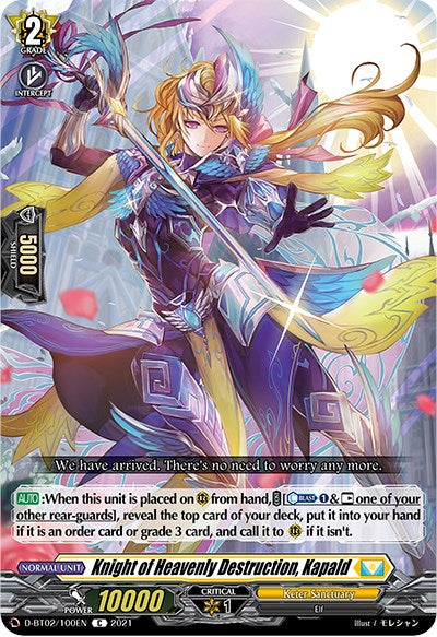 Image of Knight of Heavenly Destruction, Kapald (D-BT02/100EN) [A Brush with the Legends]