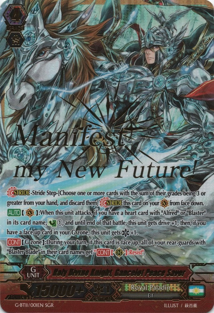 Image of Holy Divine Knight, Gancelot Peace Saver (SGR) (G-BT11/001EN) [Demonic Advent]