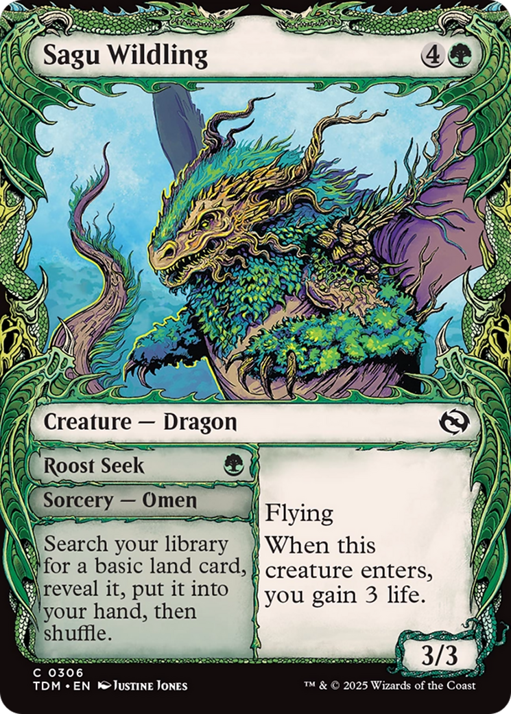 Image of Sagu Wildling (Showcase) [Tarkir: Dragonstorm]