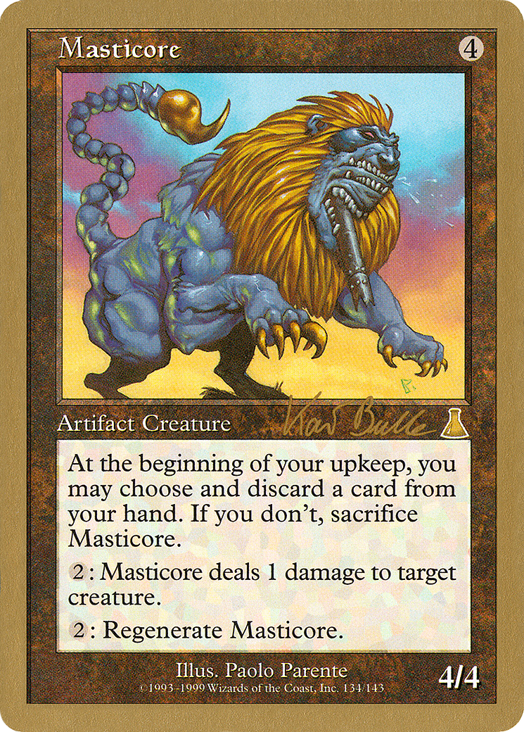 Image of Masticore (Kai Budde) [World Championship Decks 1999]