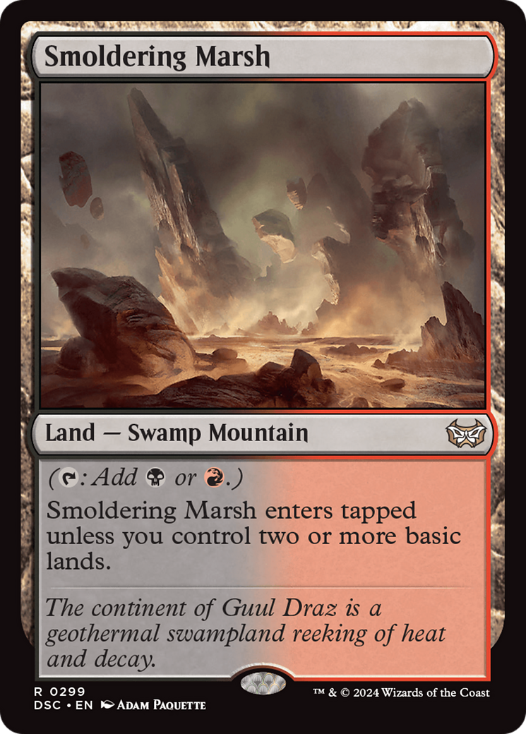 Image of Smoldering Marsh [Duskmourn: House of Horror Commander]