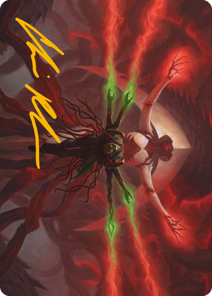 Image of All Will Be One Art Card (Gold-Stamped Signature) [Phyrexia: All Will Be One Art Series]