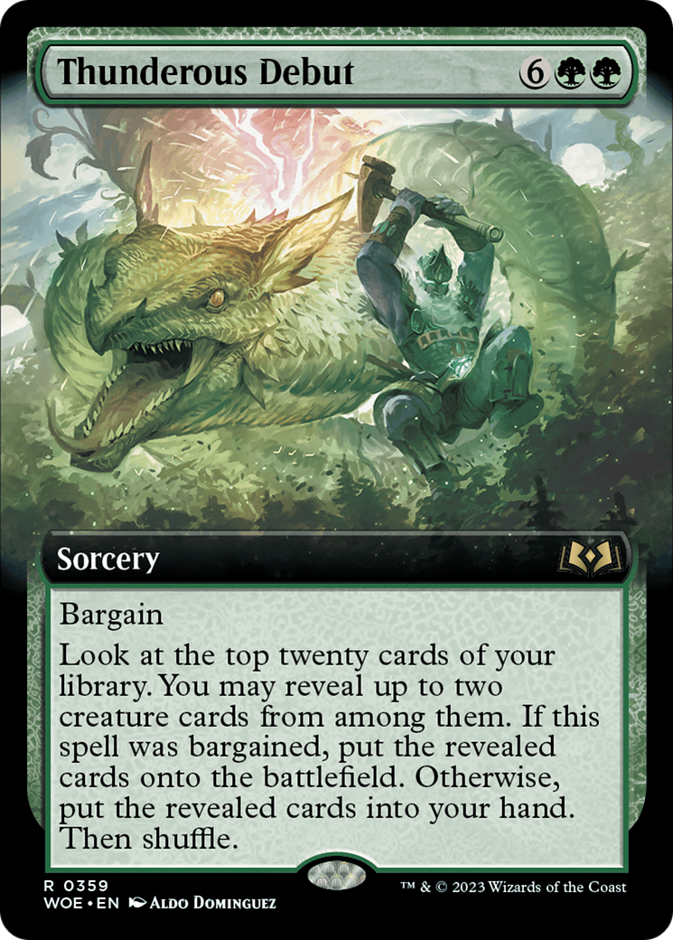 Image of Thunderous Debut (Extended Art) [Wilds of Eldraine]