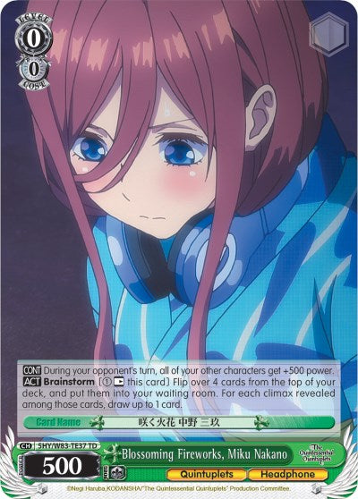 Image of Blossoming Fireworks, Miku Nakano (5HY/W83-TE37 TD) [The Quintessential Quintuplets]