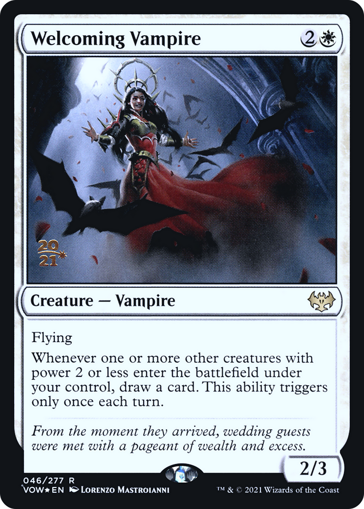 Image of Welcoming Vampire [Innistrad: Crimson Vow Prerelease Promos]