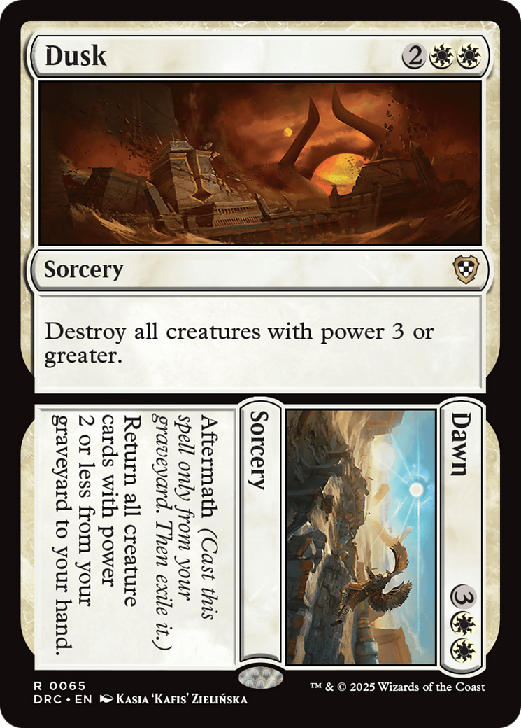 Image of Dusk // Dawn [Aetherdrift Commander]