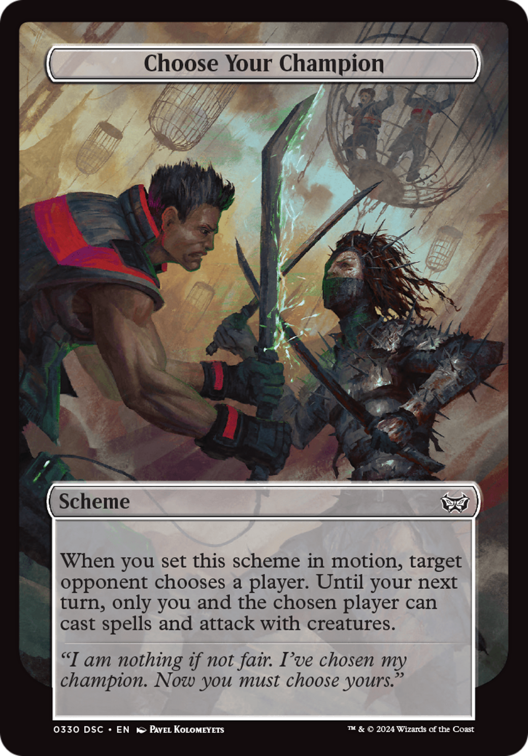 Image of Choose Your Champion (Full Art) [Duskmourn: Archenemy]