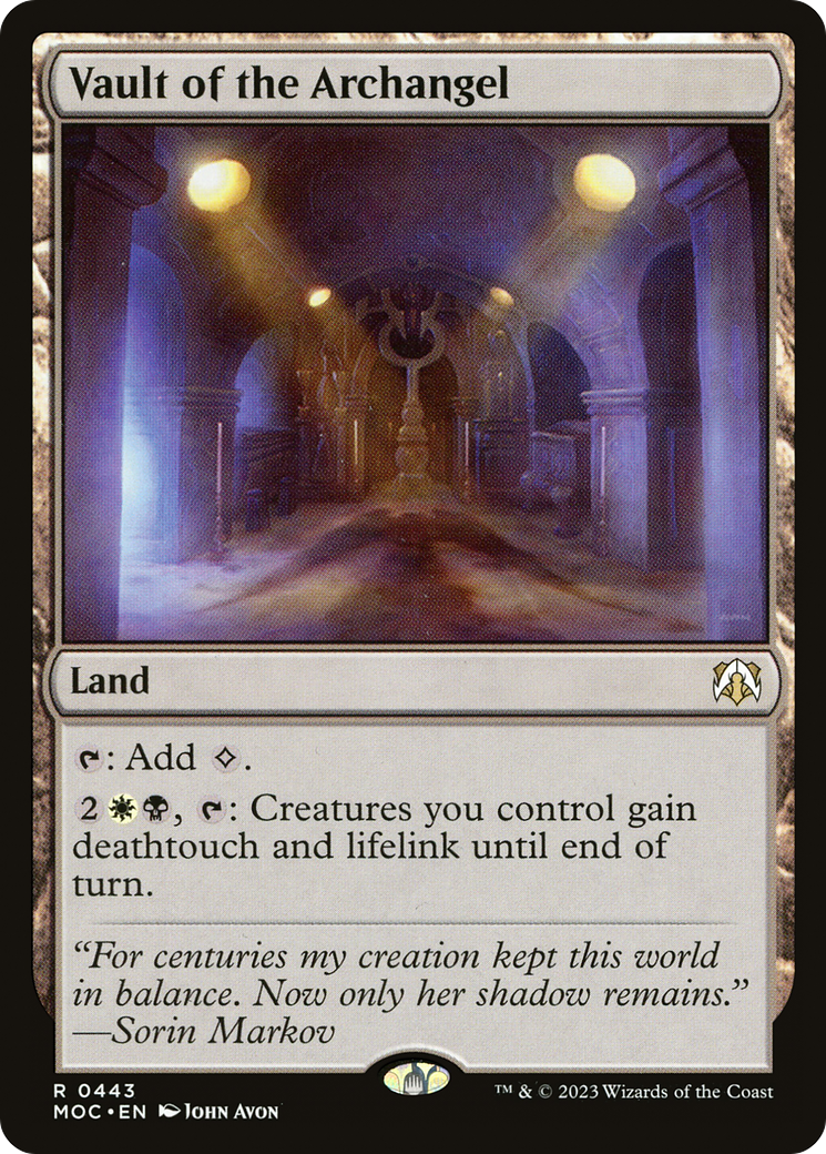 Image of Vault of the Archangel [March of the Machine Commander]