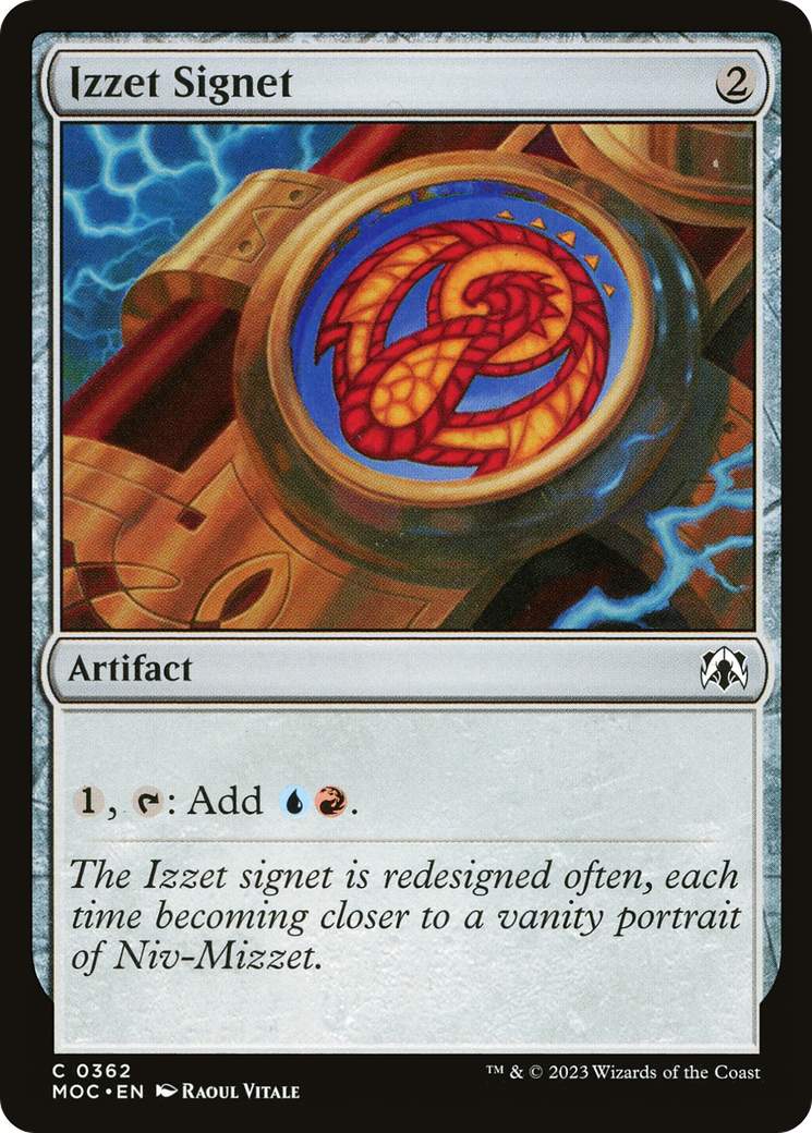 Image of Izzet Signet [March of the Machine Commander]