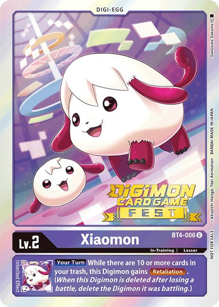 Image of Xiaomon [BT4-006] (Digimon Card Game Fest 2022) [Great Legend Promos]