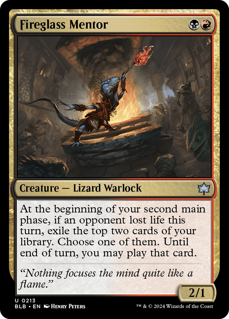 Image of Fireglass Mentor [Bloomburrow]
