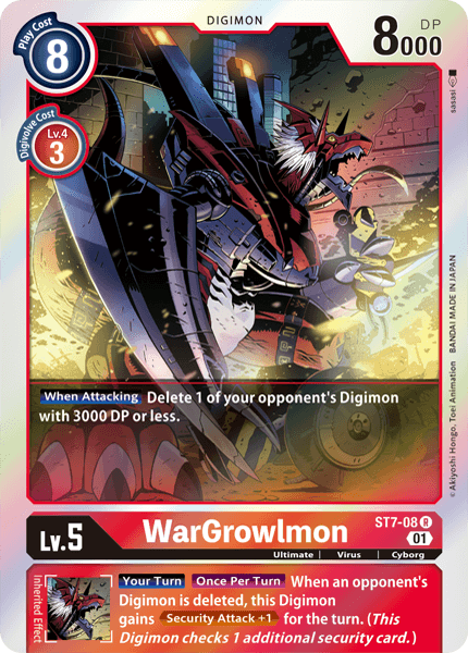 Image of WarGrowlmon [ST7-08] [Starter Deck: Gallantmon]