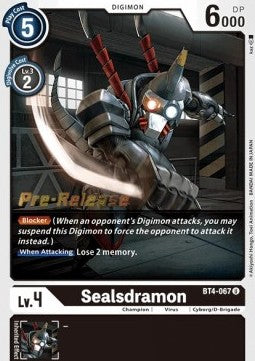 Image of Sealsdramon [BT4-067] [Great Legend Pre-Release Promos]