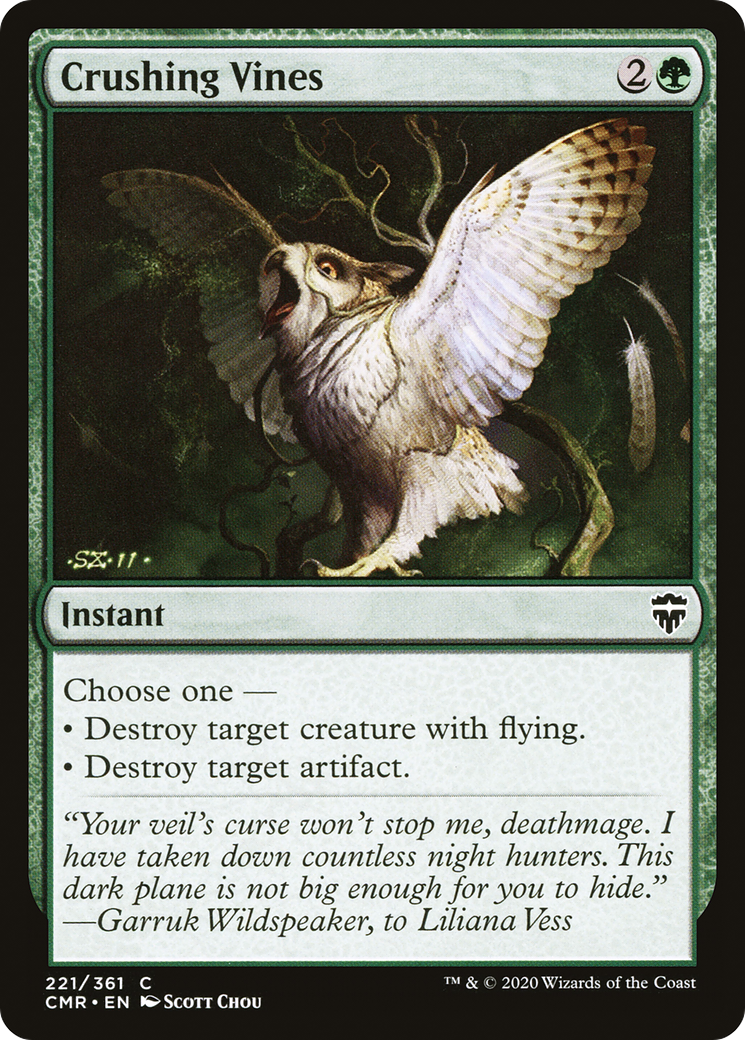 Image of Crushing Vines [Commander Legends]