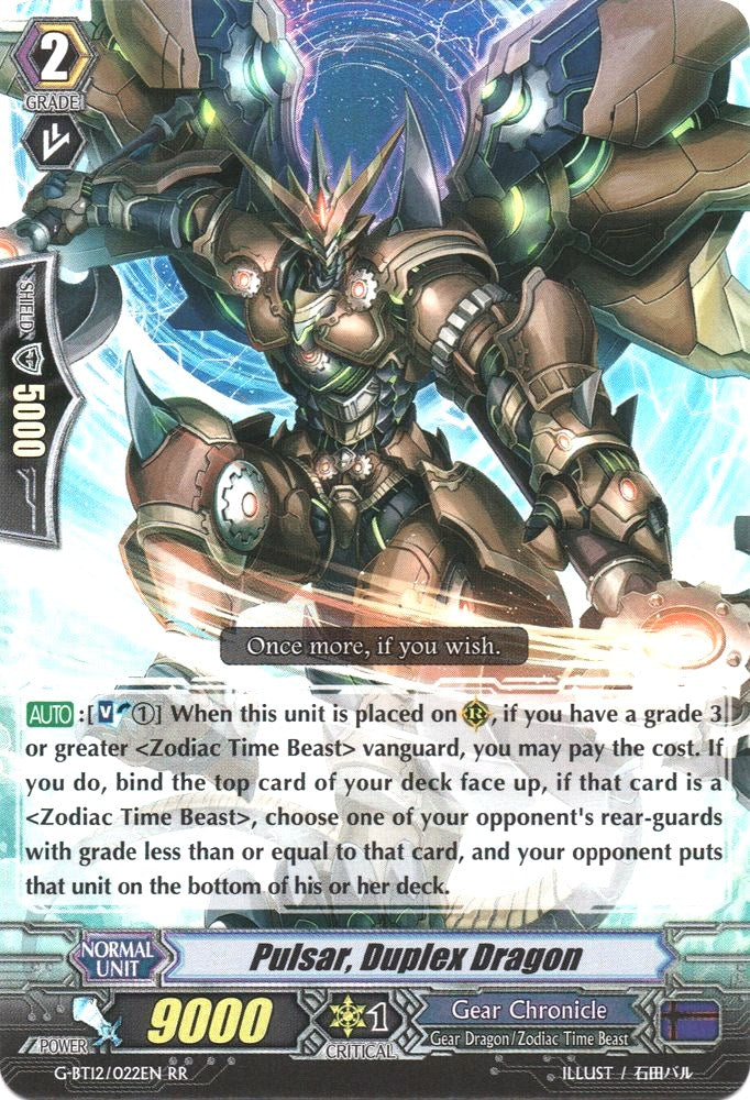 Image of Pulsar, Duplex Dragon (G-BT12/022EN) [Dragon King's Awakening]