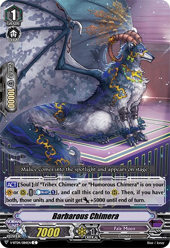 Image of Barbarous Chimera (V-BT04/084EN) [Vilest! Deletor]