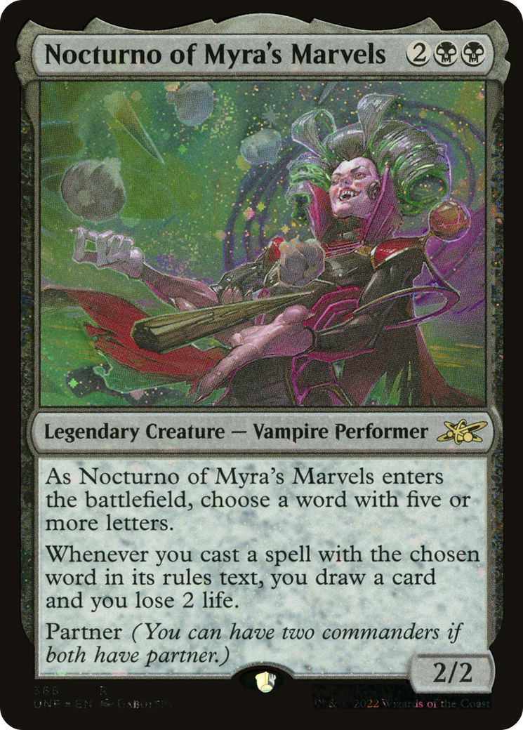 Image of Nocturno of Myra's Marvels (Galaxy Foil) [Unfinity]