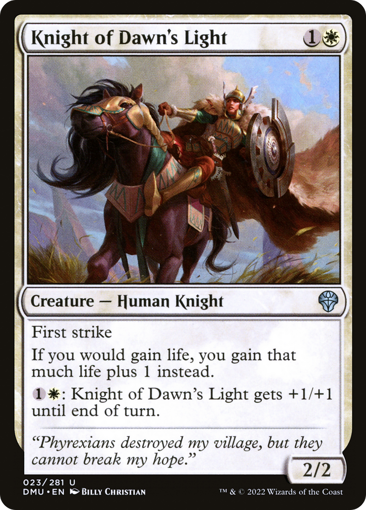 Image of Knight of Dawn's Light [Dominaria United]
