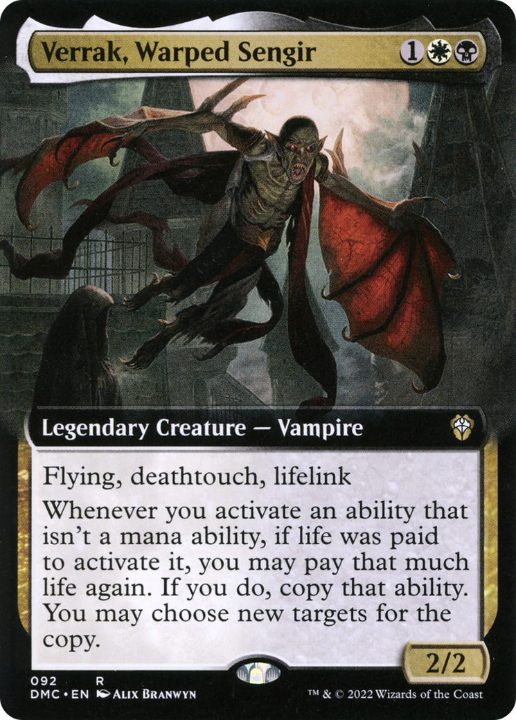 Image of Verrak, Warped Sengir (Extended Art) [Dominaria United Commander]