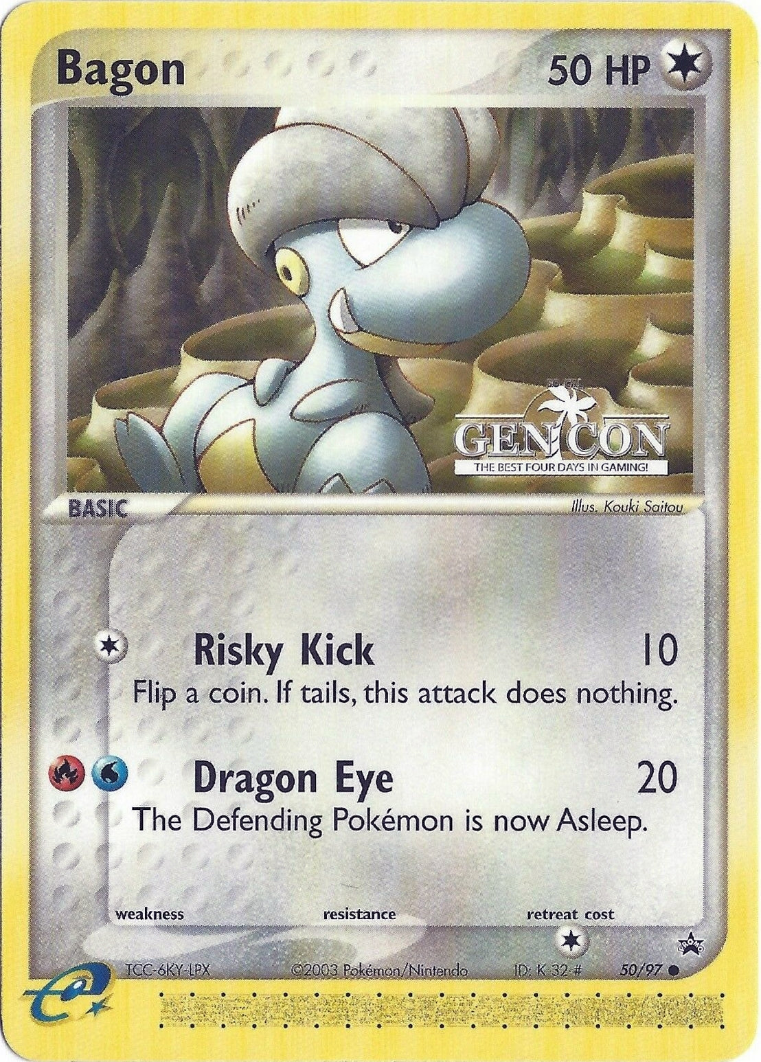 Image of Bagon (50/97) (GenCon 2004) [League & Championship Cards]