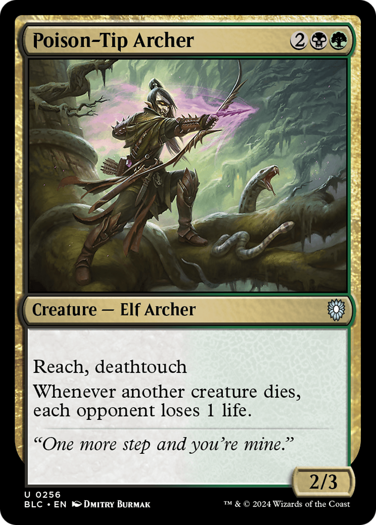 Image of Poison-Tip Archer [Bloomburrow Commander]