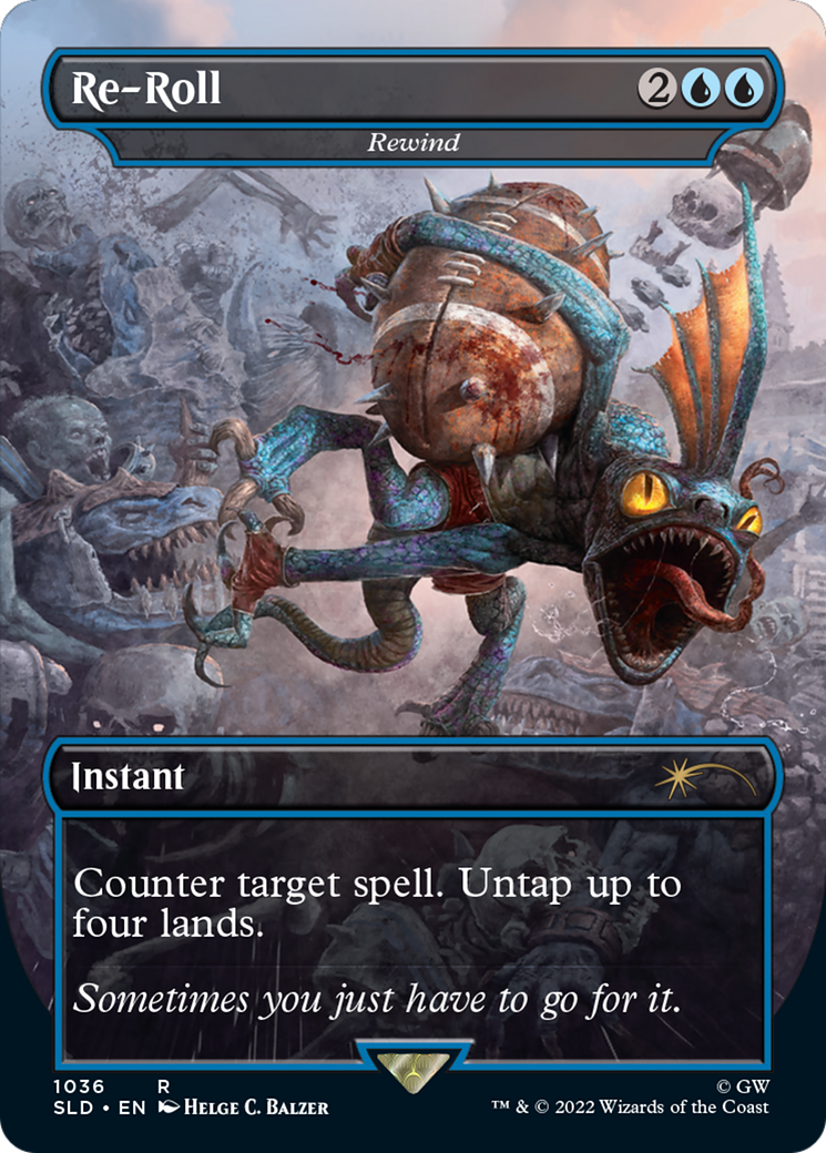 Image of Re-Roll - Rewind (Borderless) [Secret Lair Drop Series]
