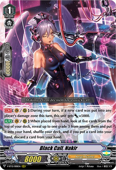 Image of Black Call, Nakir (V-BT12/008EN) [Divine Lightning Radiance]