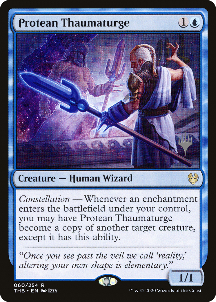 Image of Protean Thaumaturge (Promo Pack) [Theros Beyond Death Promos]