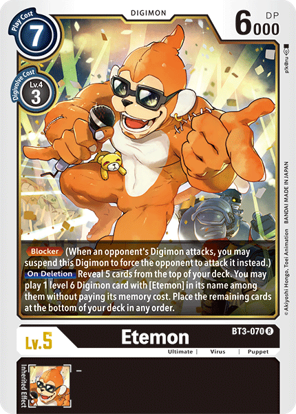 Image of Etemon [BT3-070] [Release Special Booster Ver.1.5]