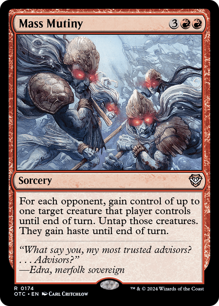 Image of Mass Mutiny [Outlaws of Thunder Junction Commander]
