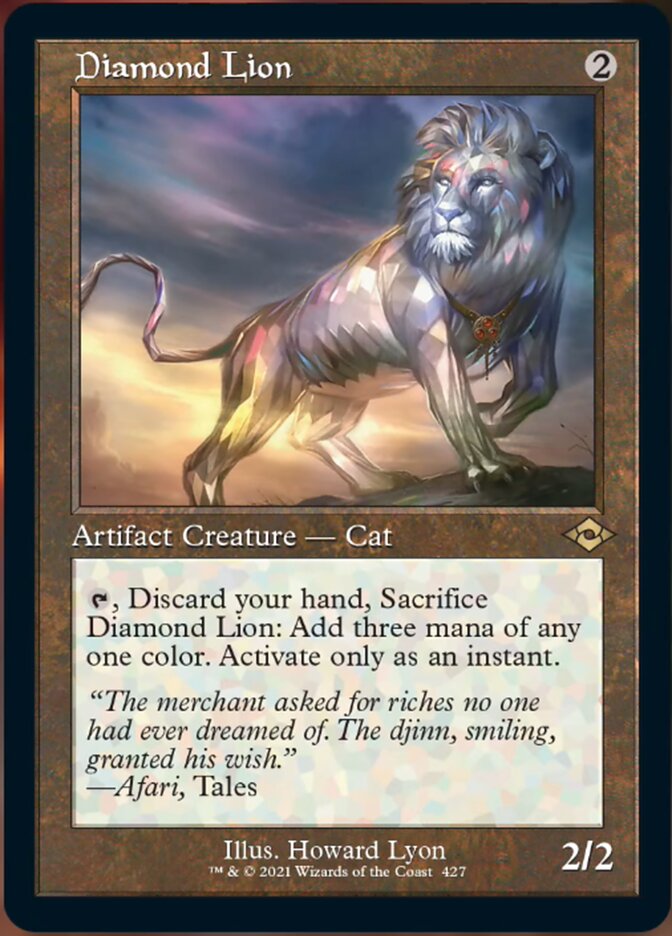 Image of Diamond Lion (Retro Foil Etched) [Modern Horizons 2]