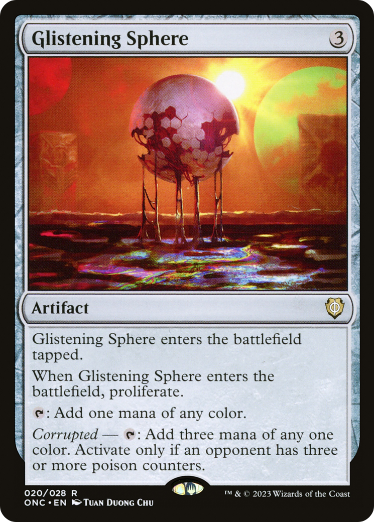 Image of Glistening Sphere [Phyrexia: All Will Be One Commander]