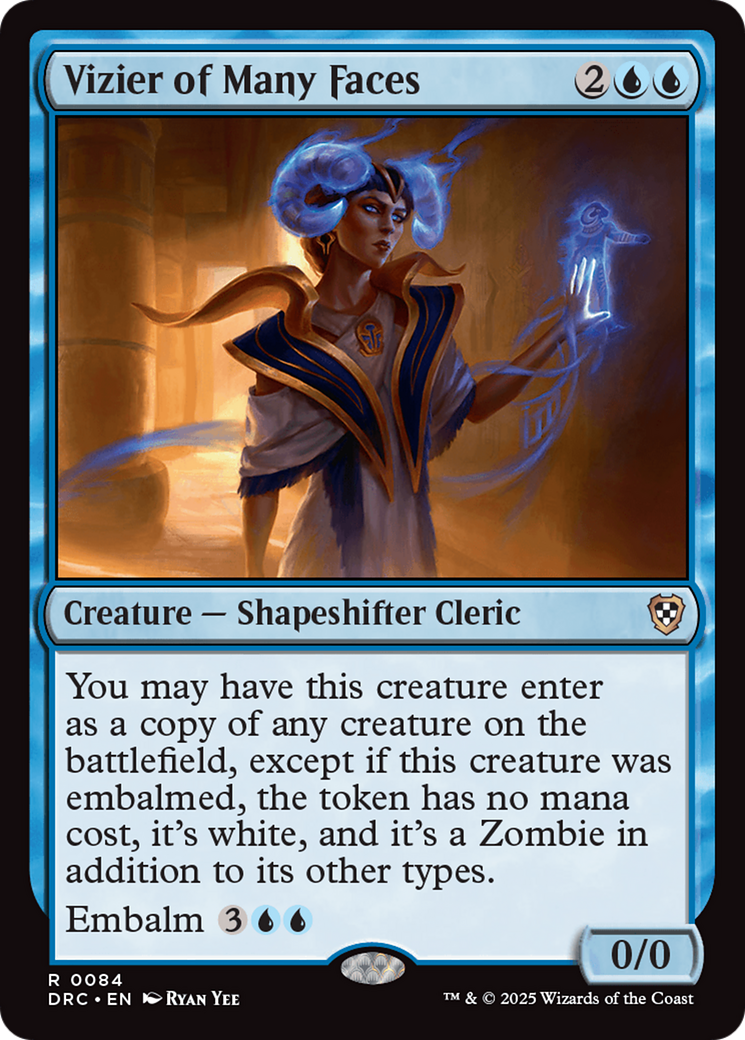 Image of Vizier of Many Faces [Aetherdrift Commander]